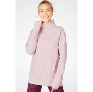 Fabletics Zaylee Funnel Neck Size Small Light Pink Super Soft